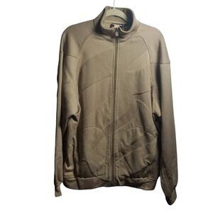 Vtg Rocawear Mens Y2K 90s Hip Hop Tan  Baggy Fit Track Jacket Sz L